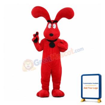 Super Red Dog Mascot Costume