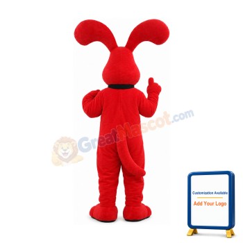 Super Red Dog Mascot Costume