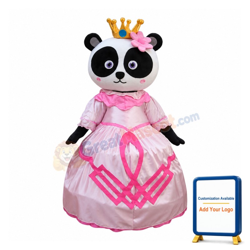 Princess Panda Mascot Costume