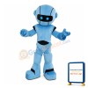 Blue Robot Mascot Costume