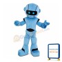 Blue Robot Mascot Costume