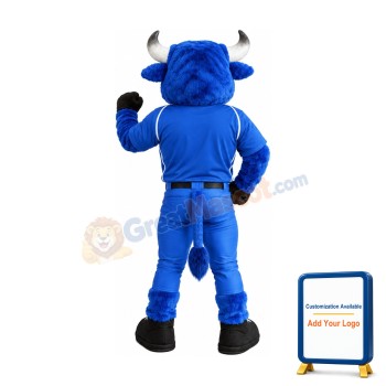 Blue Bull Mascot Costume