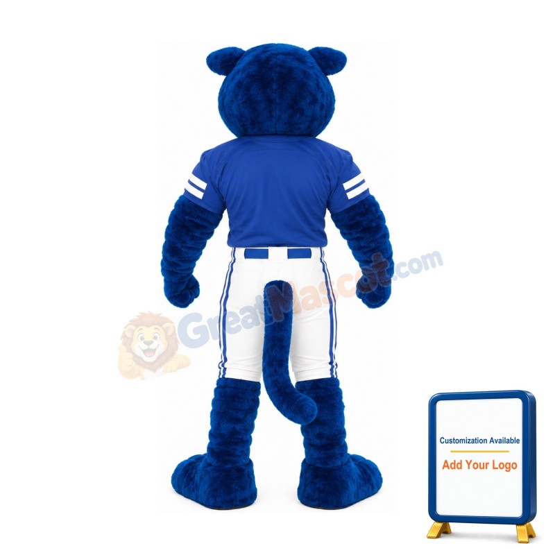 Blue Panther Mascot Costume