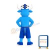 Lovely Blue Bull Mascot Costume