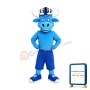 Lovely Blue Bull Mascot Costume