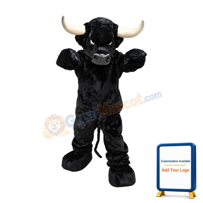 Black Bull Mascot Costume