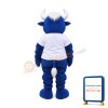 Cute Blue Bull Mascot Costume