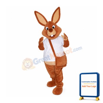 Brown Rabbit Mascot Costume