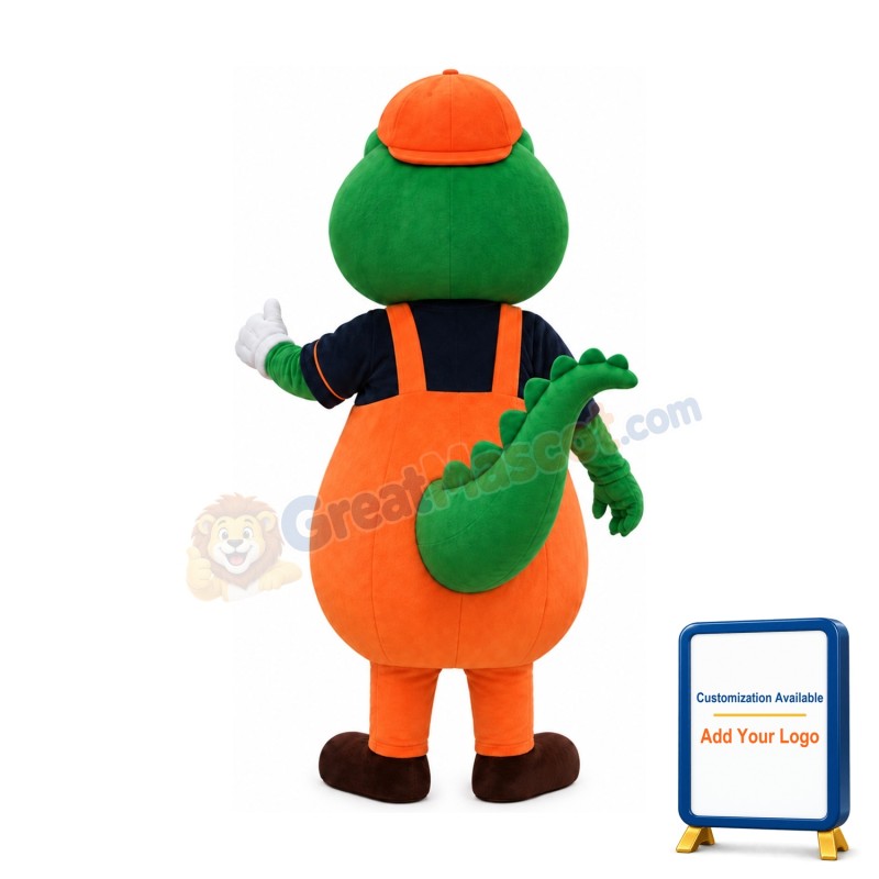 Little Green Dinosaur Mascot Costume