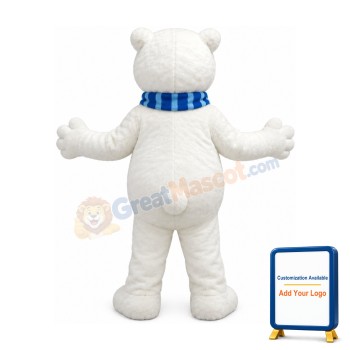 Lightweight Polar Bear Mascot Costume