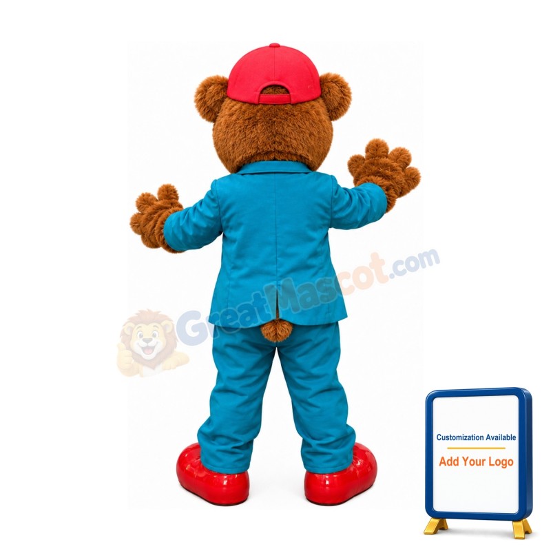 Handsome Bear Mascot Costume