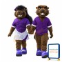 Sport Beaver Couple Mascot Costume