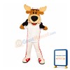 Smiling Lightweight Moose Mascot Costume