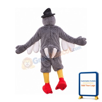 Grey Lightweight Turkey Mascot Costume