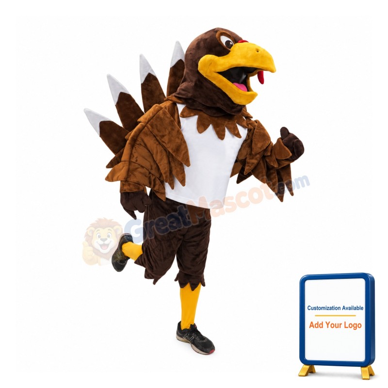 College Turkey Mascot Costume