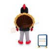 Handsome Turkey Mascot Costume