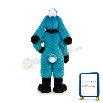 Blue Rabbit Mascot Costume
