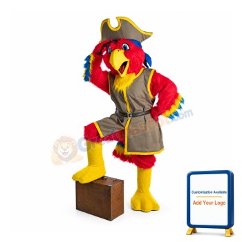 Pirate Parrot Mascot Costume