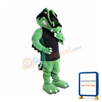 Sport Green Gator Mascot Costume
