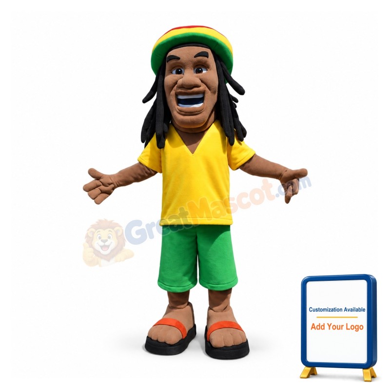 Passionate Football Man Mascot Costume