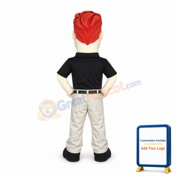 Red Hair Man Mascot Costume