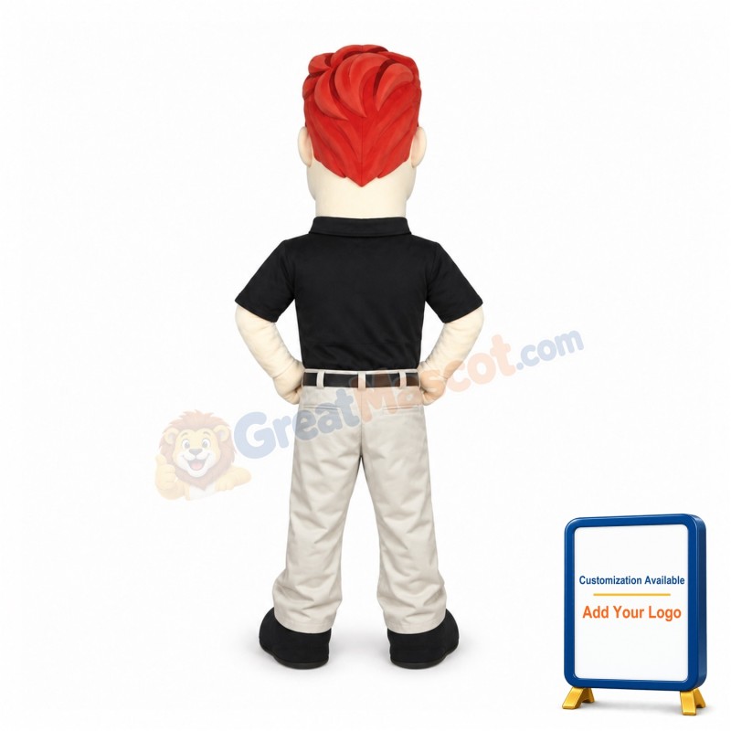 Red Hair Man Mascot Costume