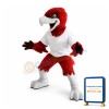 Red Fierce Eagle Mascot Costume