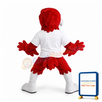 Red Fierce Eagle Mascot Costume