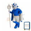 Lightweight Blue Devil Mascot Costume