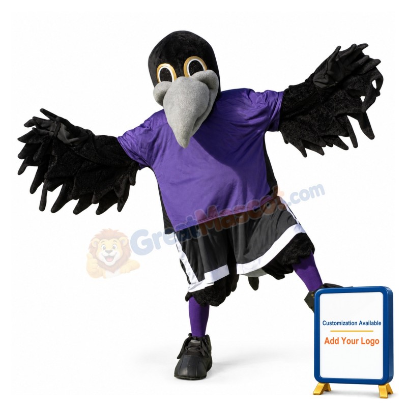 Sport Raven Mascot Costume