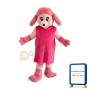 Pink Pregnant Dog Mascot Costume