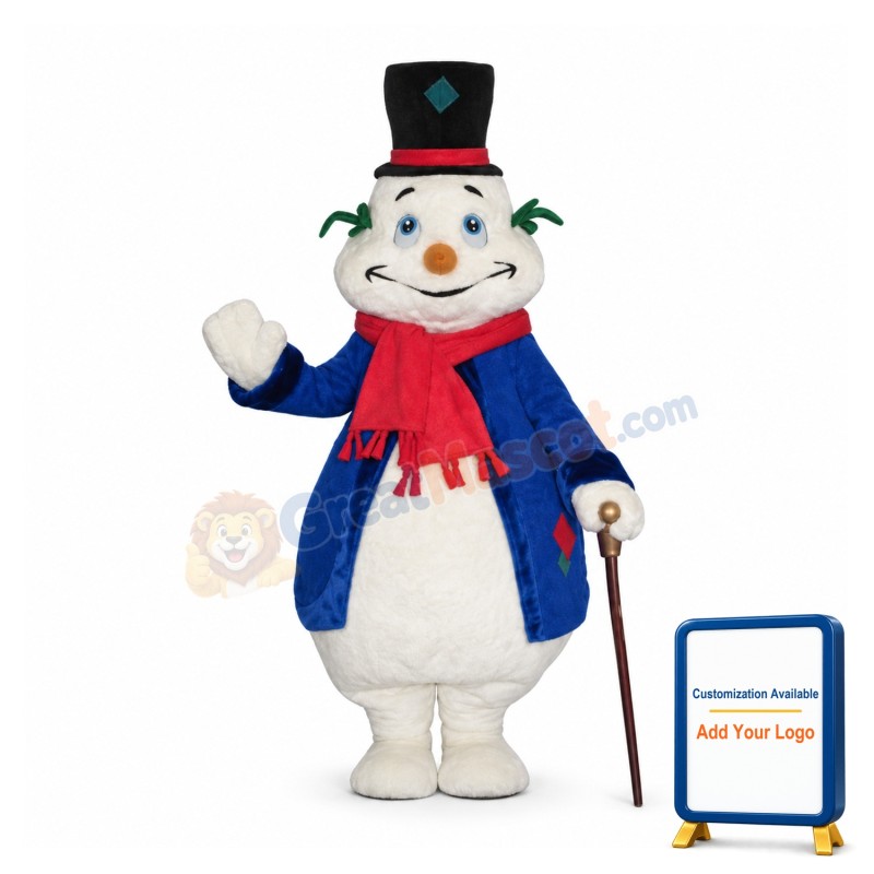 Funny Snowman Mascot Costume