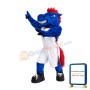 Fierce Lightweight Blue Horse Mascot Costume