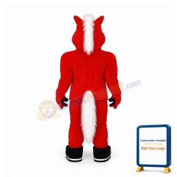 Red Horse Mascot Costume