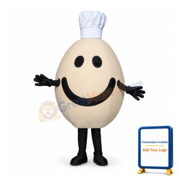 Chef Egg Mascot Costume