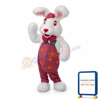 White Rabbit Bunny Mascot Costume