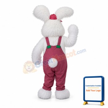 White Rabbit Bunny Mascot Costume