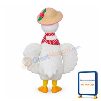 Beautiful Swan Mascot costume