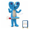 Blue Snake Mascot Costume