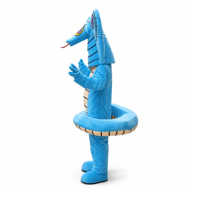 Blue Snake Mascot Costume