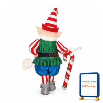 Happy Christmas Elf Mascot Costume