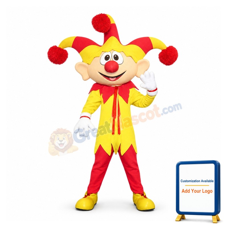 Jingle Jester Mascot Costume