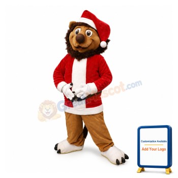 Christmas Lion Mascot Costume