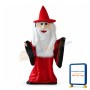 Red Coat Wizard Mascot Costume