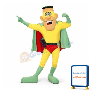 Funny Superman Mascot Costume