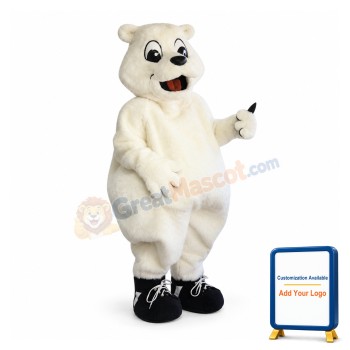 Cute Polar Bear Mascot Costume