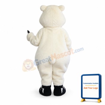 Cute Polar Bear Mascot Costume