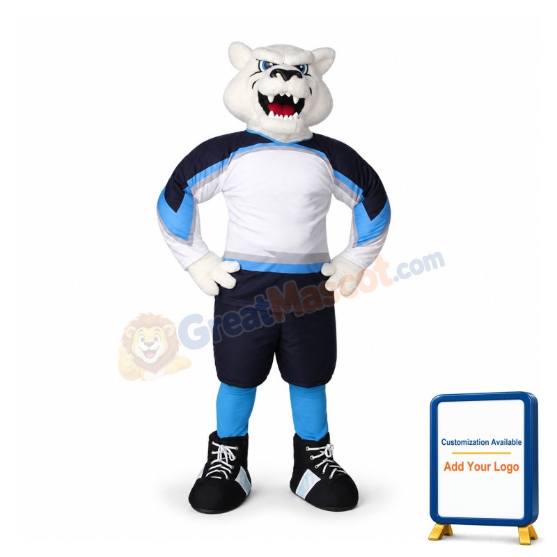 Fierce Polar Bear Mascot Costume