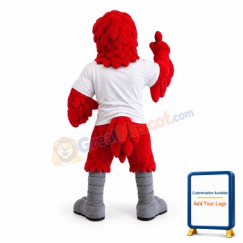 Fierce Red Eagle Mascot Costume