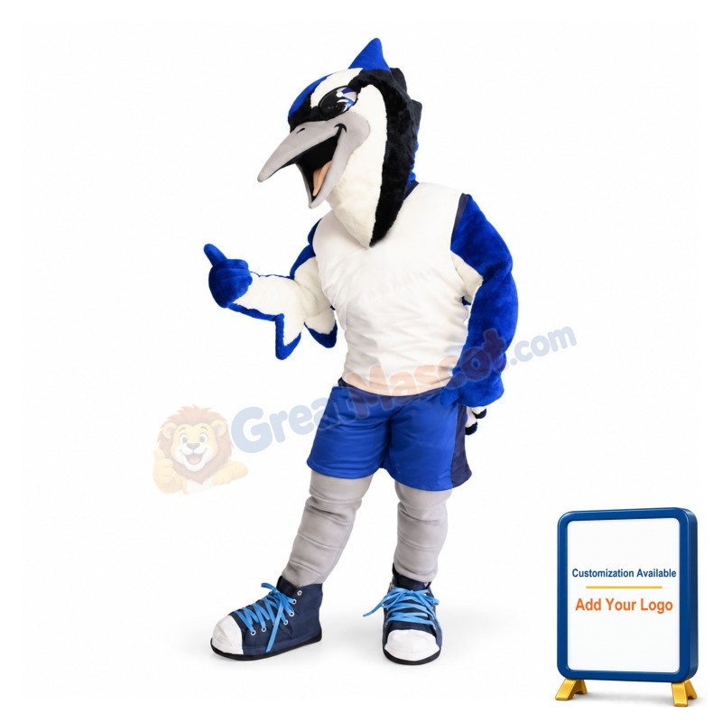 Sport Blue Jay Mascot Costume